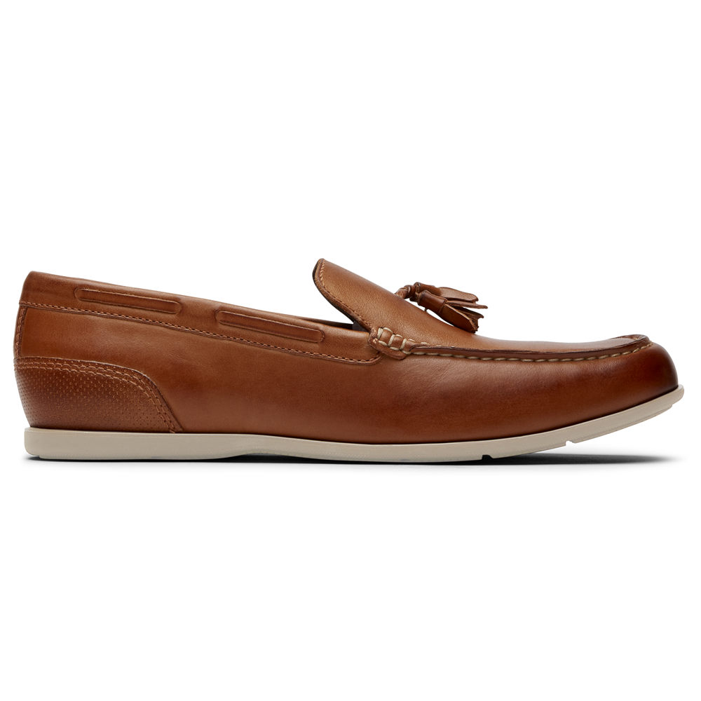 Rockport Mens Loafers Brown - Malcom Tassel - UK 167-PACGMY